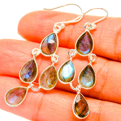 Labradorite Earrings handcrafted by Ana Silver Co - EARR429396