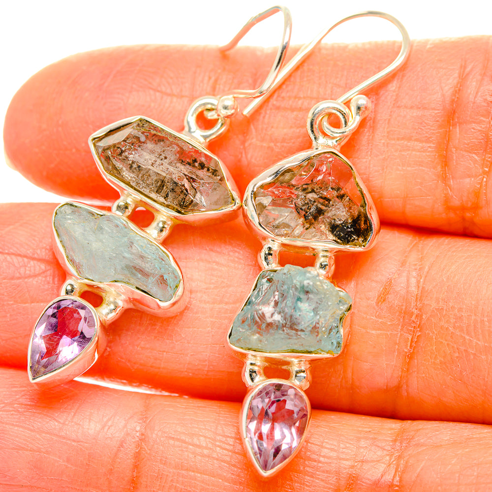 Aquamarine Earrings handcrafted by Ana Silver Co - EARR429397