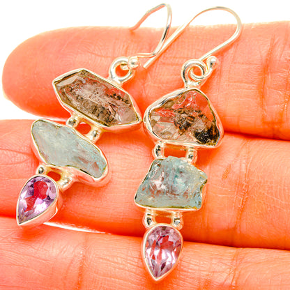 Aquamarine Earrings handcrafted by Ana Silver Co - EARR429397
