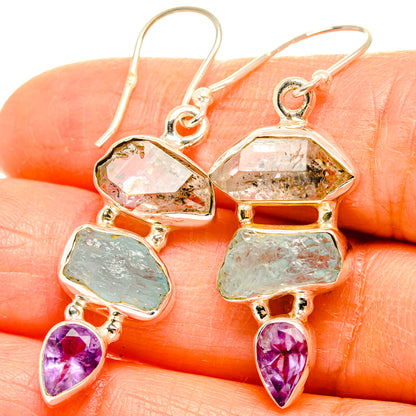 Herkimer Diamond Earrings handcrafted by Ana Silver Co - EARR429399