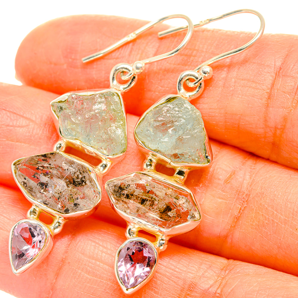 Aquamarine Earrings handcrafted by Ana Silver Co - EARR429402