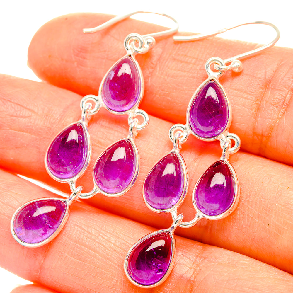 Amethyst Earrings handcrafted by Ana Silver Co - EARR429404