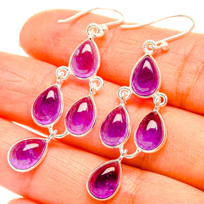 Amethyst Earrings handcrafted by Ana Silver Co - EARR429404