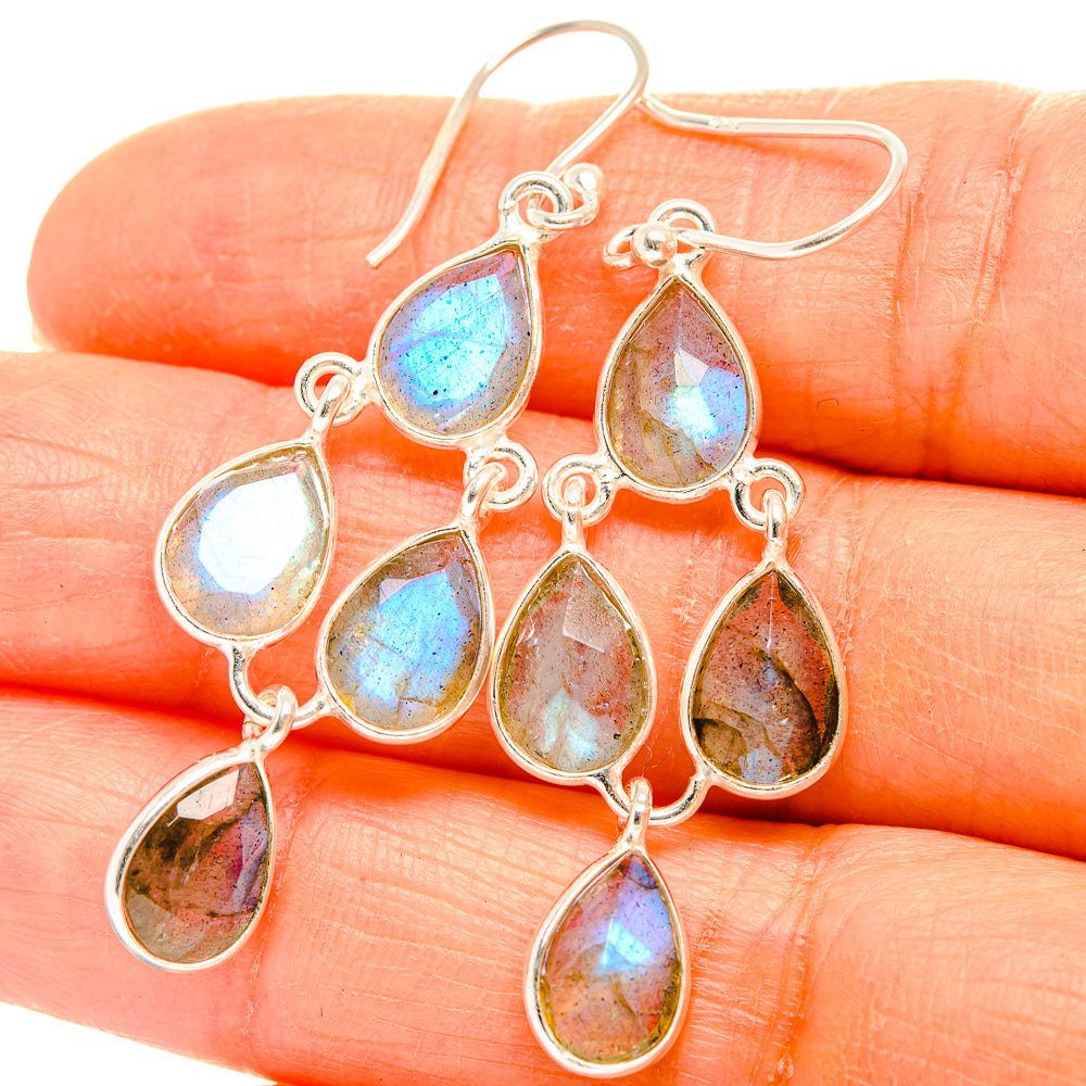 Labradorite Earrings handcrafted by Ana Silver Co - EARR429409