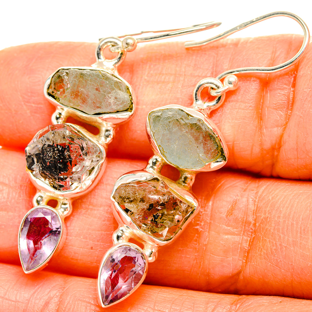 Aquamarine Earrings handcrafted by Ana Silver Co - EARR429412