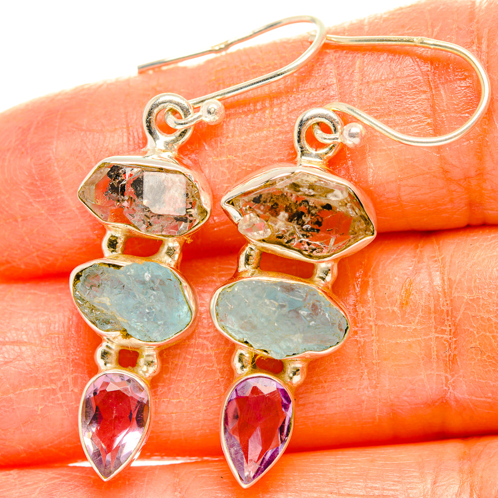 Aquamarine Earrings handcrafted by Ana Silver Co - EARR429421