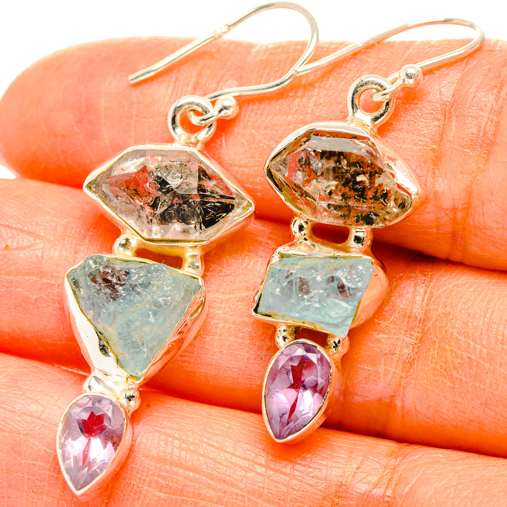 Aquamarine Earrings handcrafted by Ana Silver Co - EARR429427