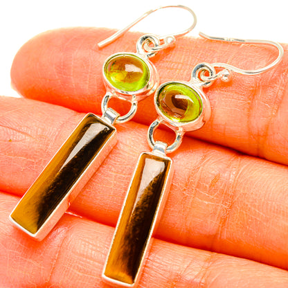 Tiger Eye Earrings handcrafted by Ana Silver Co - EARR429428