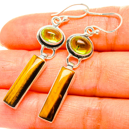 Tiger Eye Earrings handcrafted by Ana Silver Co - EARR429430