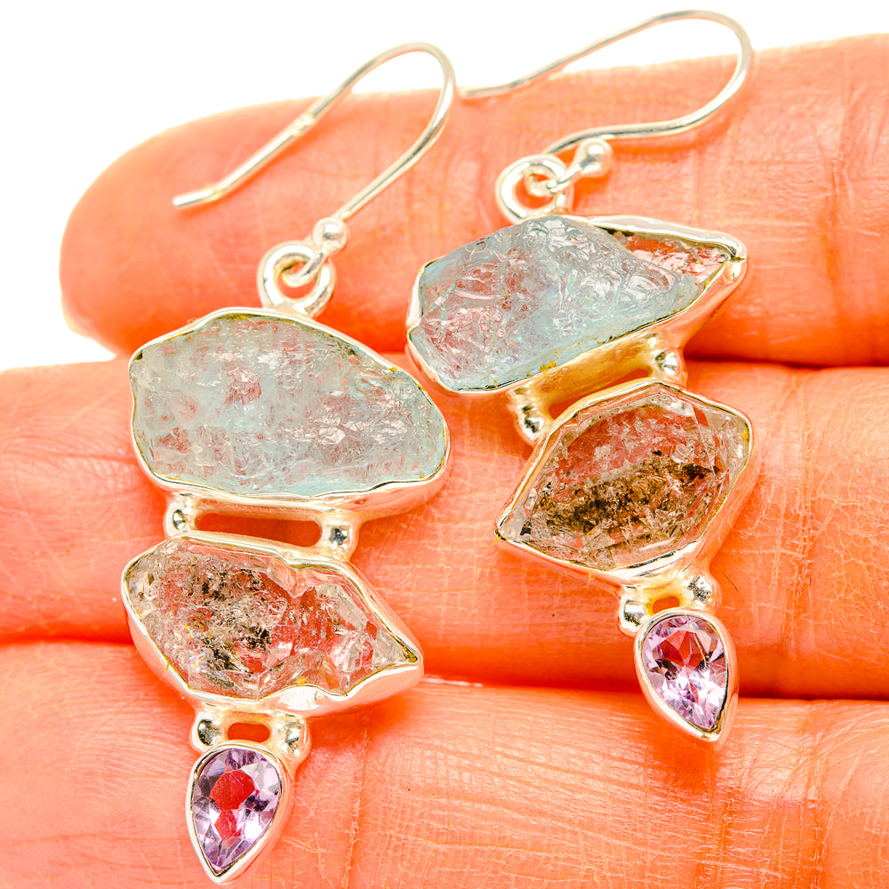 Aquamarine Earrings handcrafted by Ana Silver Co - EARR429436
