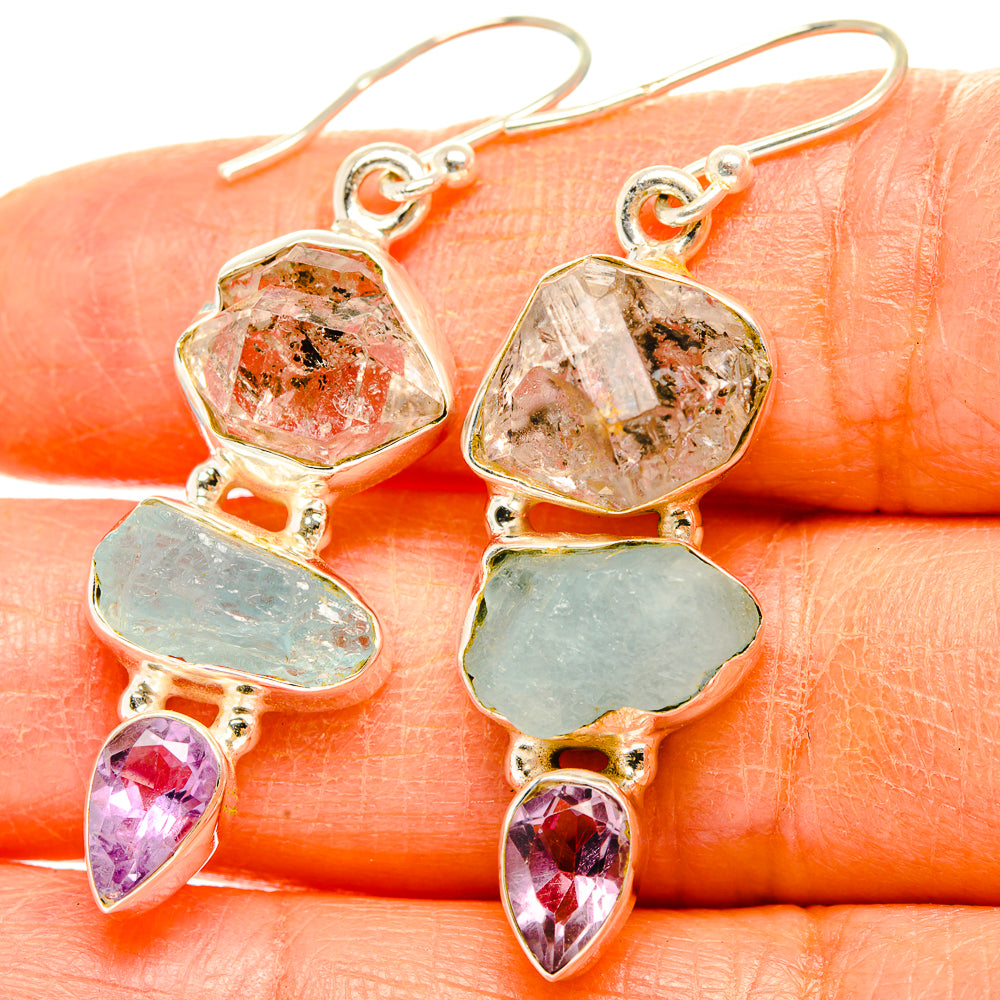 Aquamarine Earrings handcrafted by Ana Silver Co - EARR429439
