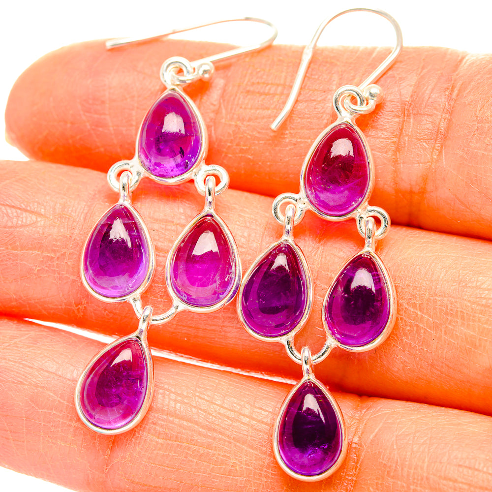 Amethyst Earrings handcrafted by Ana Silver Co - EARR429443