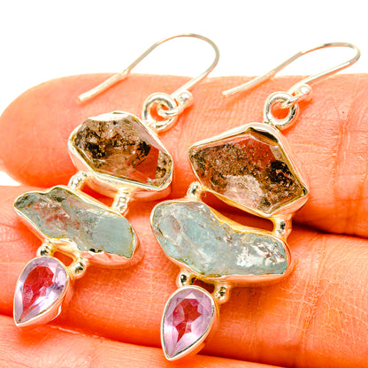 Aquamarine Earrings handcrafted by Ana Silver Co - EARR429448