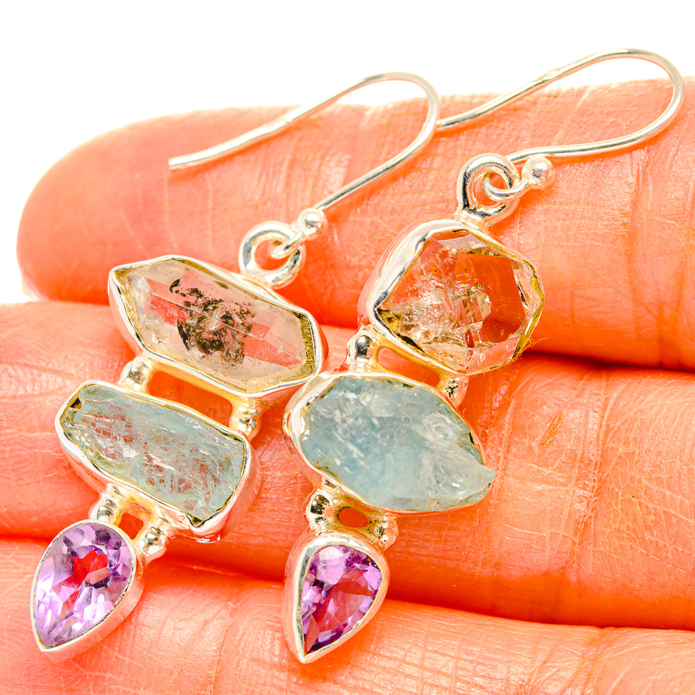 Aquamarine Earrings handcrafted by Ana Silver Co - EARR429451
