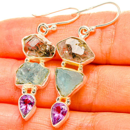 Aquamarine Earrings handcrafted by Ana Silver Co - EARR429458