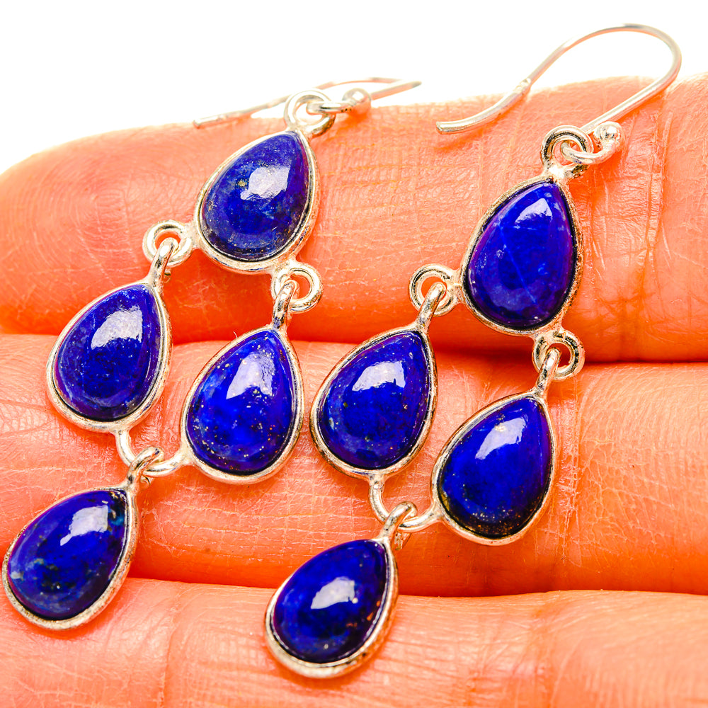 Lapis Lazuli Earrings handcrafted by Ana Silver Co - EARR429463