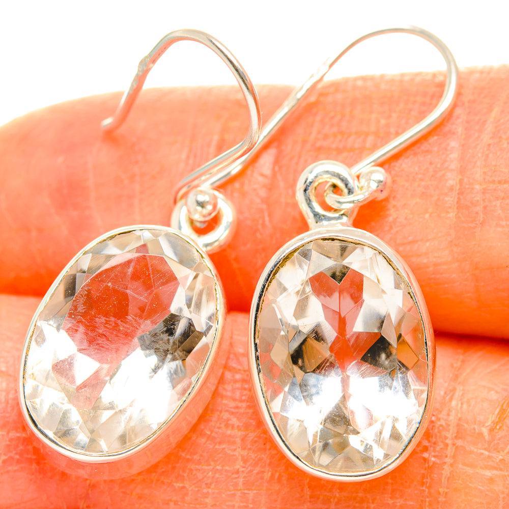 White Quartz Earrings handcrafted by Ana Silver Co - EARR429465