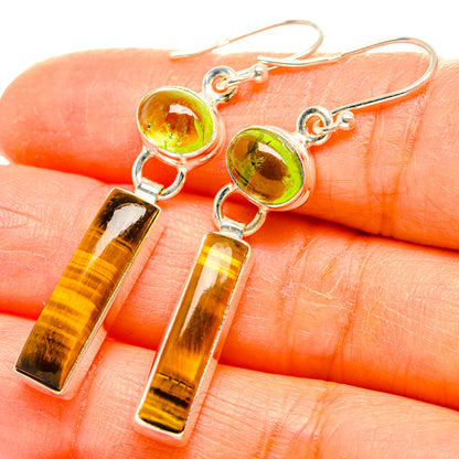 Tiger Eye Earrings handcrafted by Ana Silver Co - EARR429496