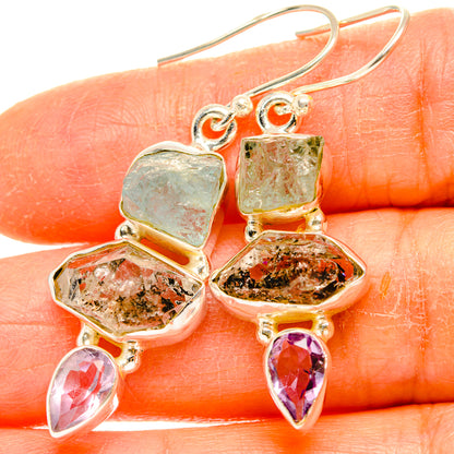 Herkimer Diamond Earrings handcrafted by Ana Silver Co - EARR429504