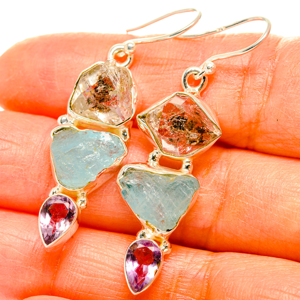 Herkimer Diamond Earrings handcrafted by Ana Silver Co - EARR429517