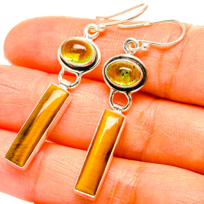 Tiger Eye Earrings handcrafted by Ana Silver Co - EARR429526