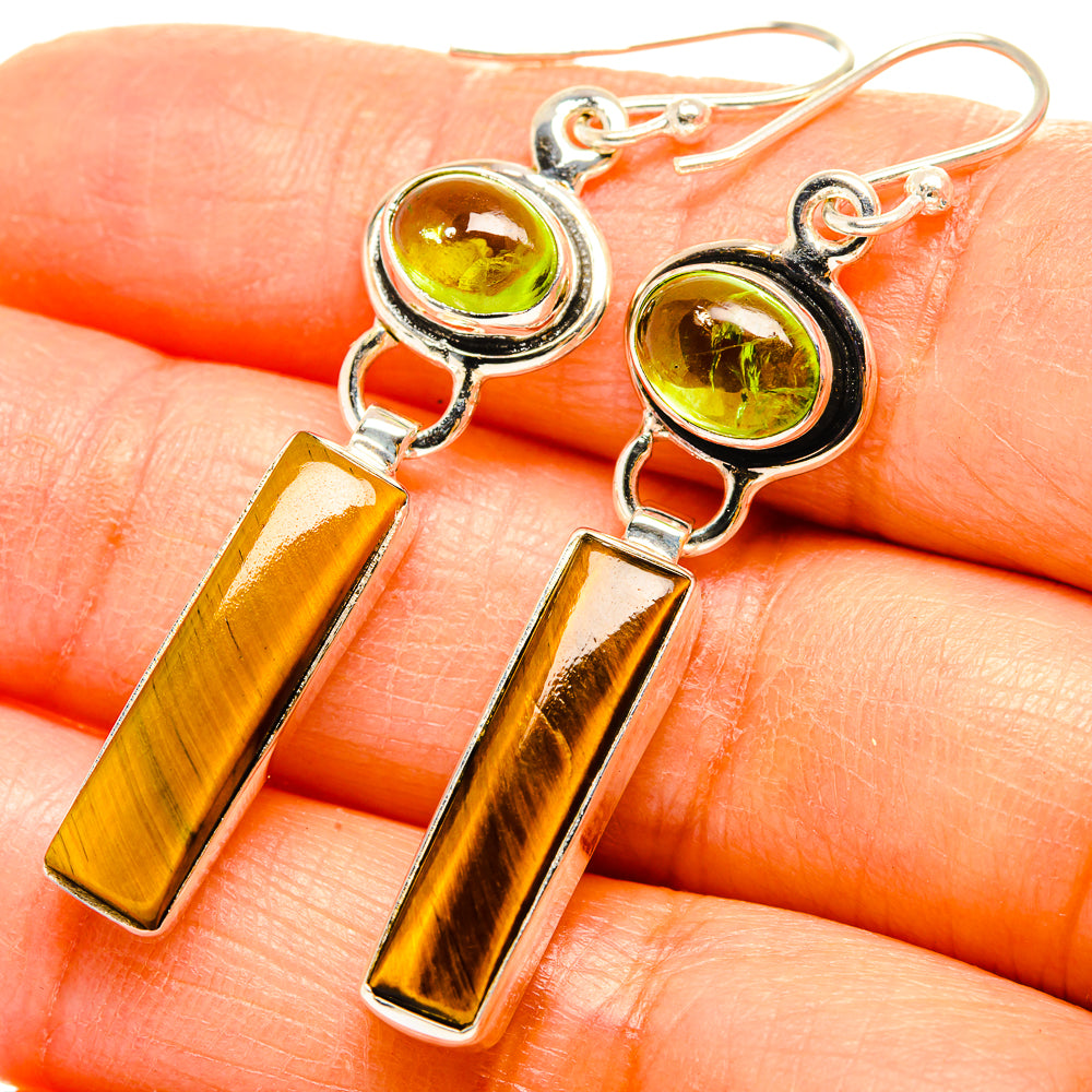 Tiger Eye Earrings handcrafted by Ana Silver Co - EARR429529