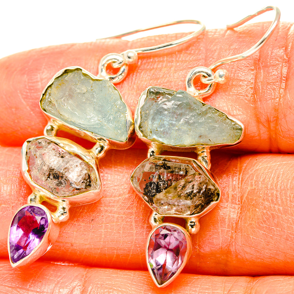 Aquamarine Earrings handcrafted by Ana Silver Co - EARR429536