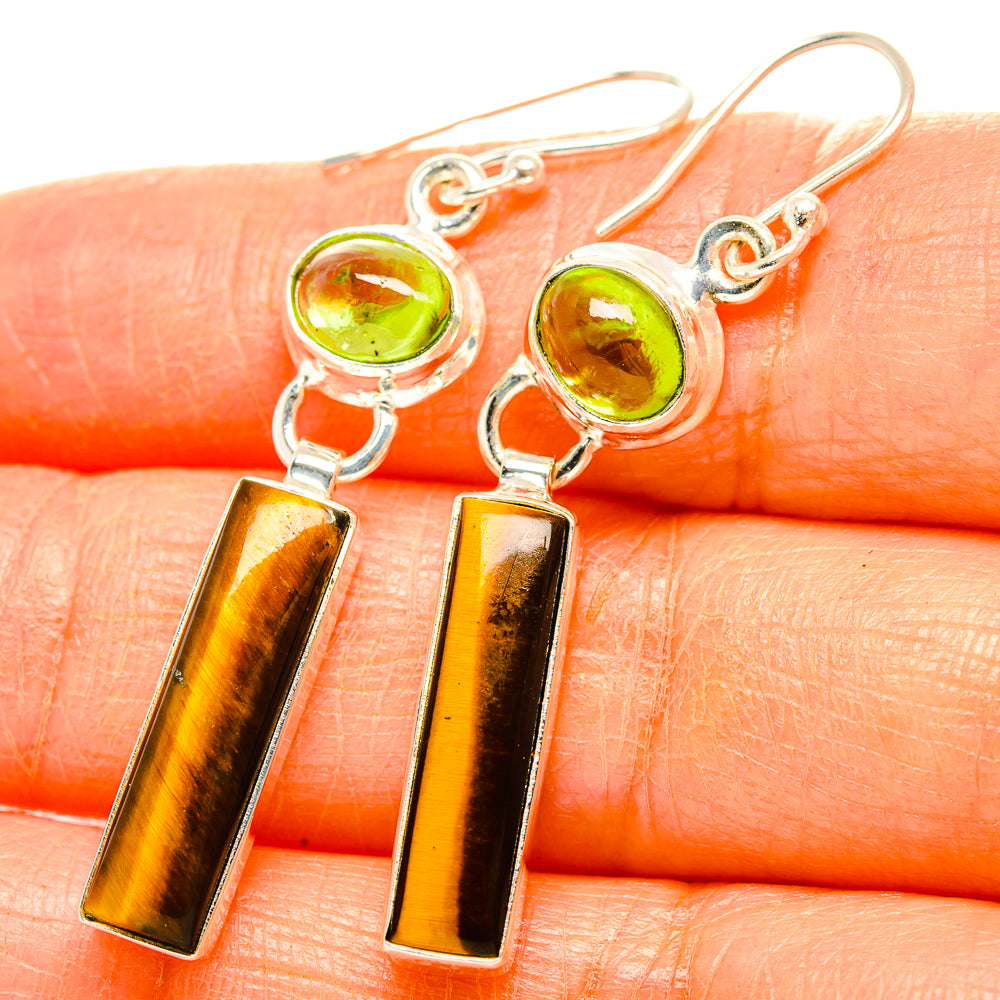Tiger Eye Earrings handcrafted by Ana Silver Co - EARR429544