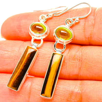 Tiger Eye Earrings handcrafted by Ana Silver Co - EARR429550