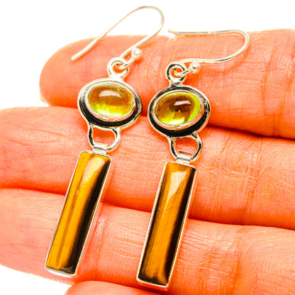 Tiger Eye Earrings handcrafted by Ana Silver Co - EARR429570