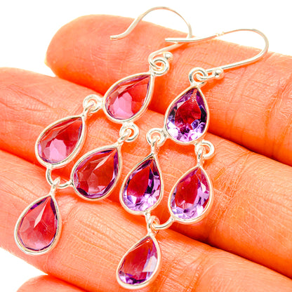 Amethyst Earrings handcrafted by Ana Silver Co - EARR429575