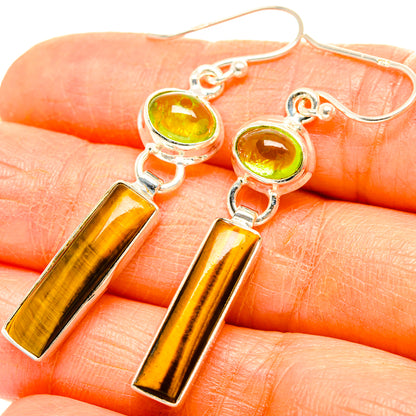 Tiger Eye Earrings handcrafted by Ana Silver Co - EARR429582