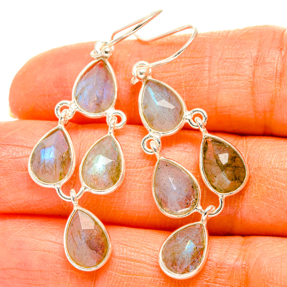 Labradorite Earrings handcrafted by Ana Silver Co - EARR429583