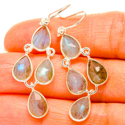 Labradorite Earrings handcrafted by Ana Silver Co - EARR429583