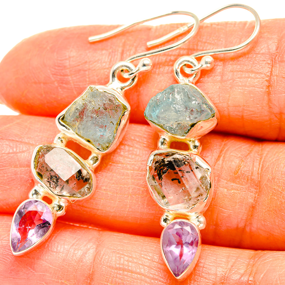Aquamarine Earrings handcrafted by Ana Silver Co - EARR429585
