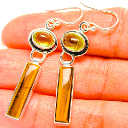 Tiger Eye Earrings handcrafted by Ana Silver Co - EARR429586