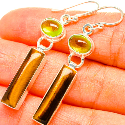 Tiger Eye Earrings handcrafted by Ana Silver Co - EARR429591