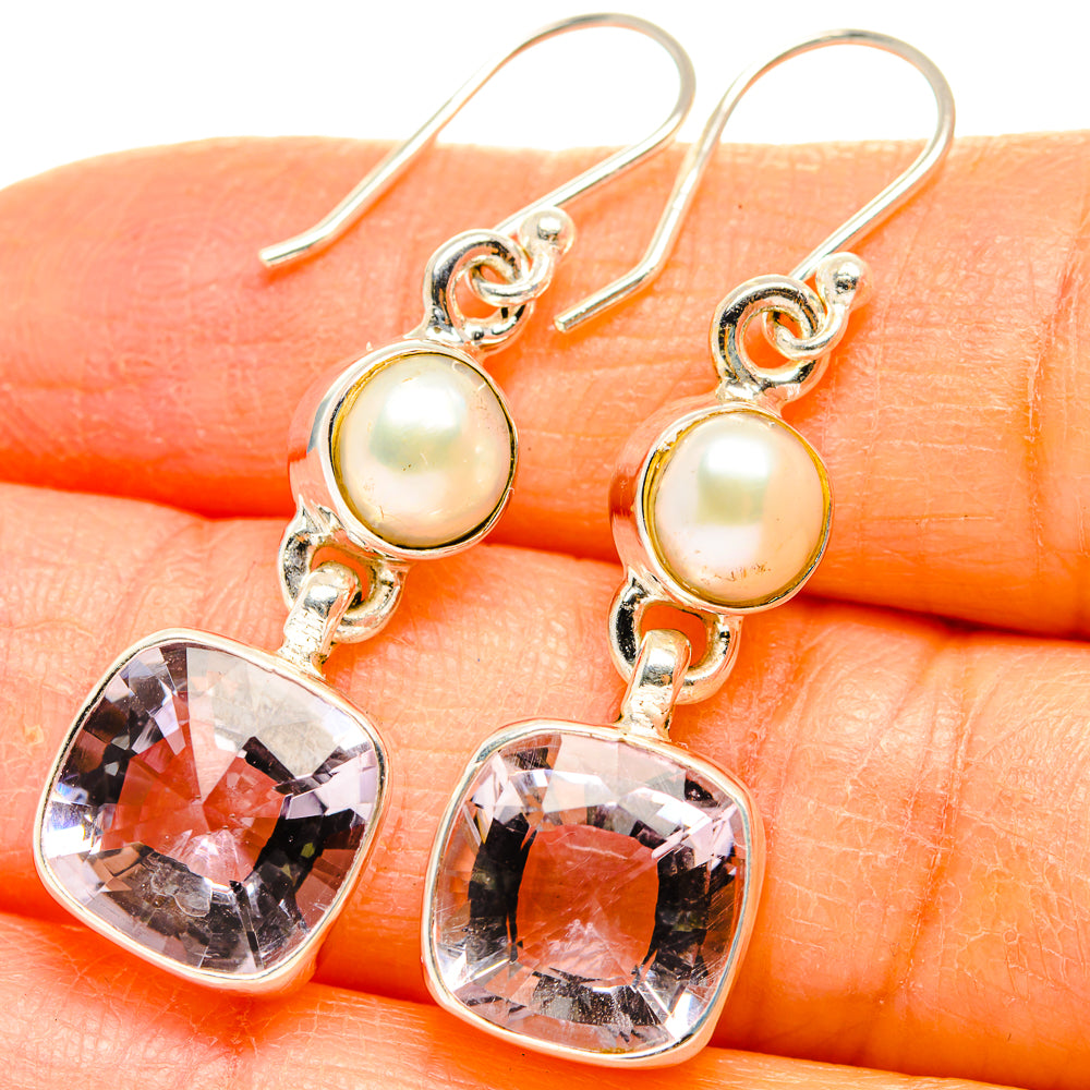 Kunzite Earrings handcrafted by Ana Silver Co - EARR429623