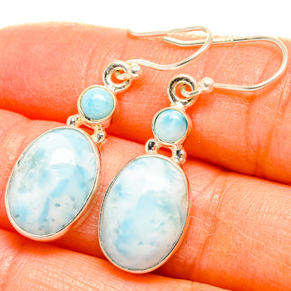 Larimar Earrings handcrafted by Ana Silver Co - EARR429711