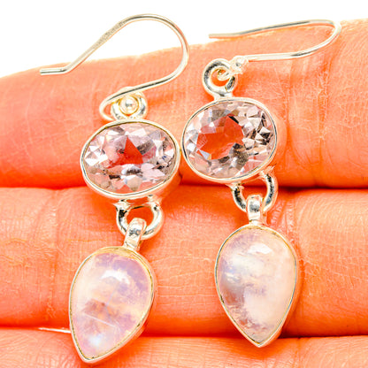 Rainbow Moonstone Earrings handcrafted by Ana Silver Co - EARR429744