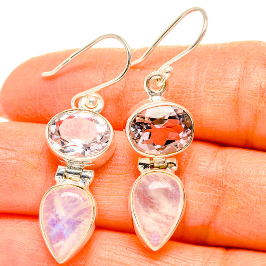 Rainbow Moonstone Earrings handcrafted by Ana Silver Co - EARR429746
