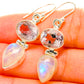 Rainbow Moonstone, Pink Amethyst Earrings handcrafted by Ana Silver Co - EARR429751