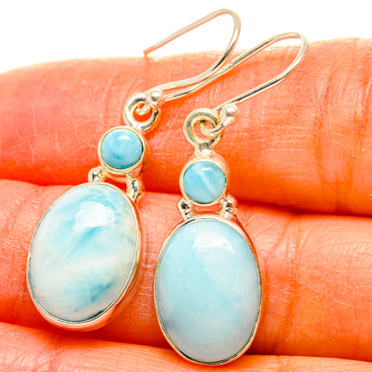 Larimar Earrings handcrafted by Ana Silver Co - EARR429774