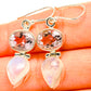 Rainbow Moonstone, Pink Amethyst Earrings handcrafted by Ana Silver Co - EARR429780
