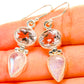 Rainbow Moonstone, Pink Amethyst Earrings handcrafted by Ana Silver Co - EARR429782