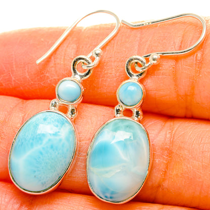 Larimar Earrings handcrafted by Ana Silver Co - EARR429823