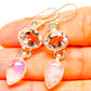 Rainbow Moonstone, Pink Amethyst Earrings handcrafted by Ana Silver Co - EARR429830