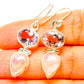 Rainbow Moonstone, Pink Amethyst Earrings handcrafted by Ana Silver Co - EARR429836