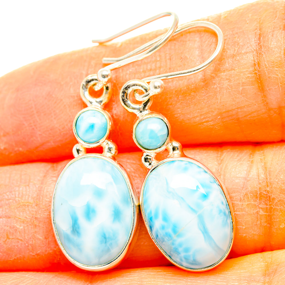 Larimar Earrings handcrafted by Ana Silver Co - EARR429845