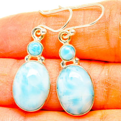 Larimar Earrings handcrafted by Ana Silver Co - EARR429864